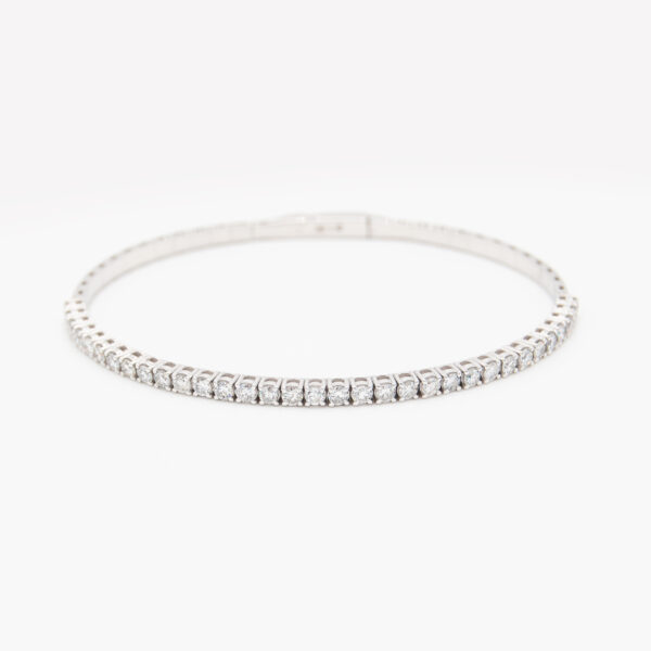 Bracciale semi rigido diamanti