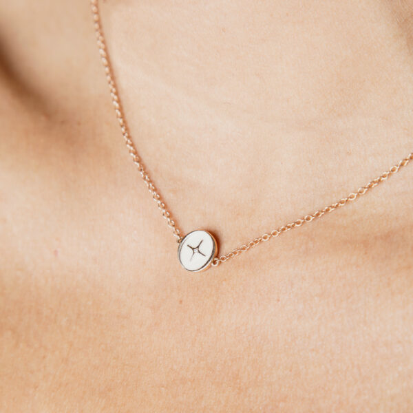 Collana oro e smalto Linea Logo