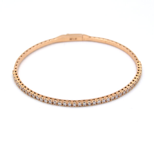 Bracciale semi rigido diamanti - immagine 2